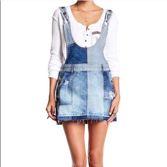 free people denim apron dress We The Free
